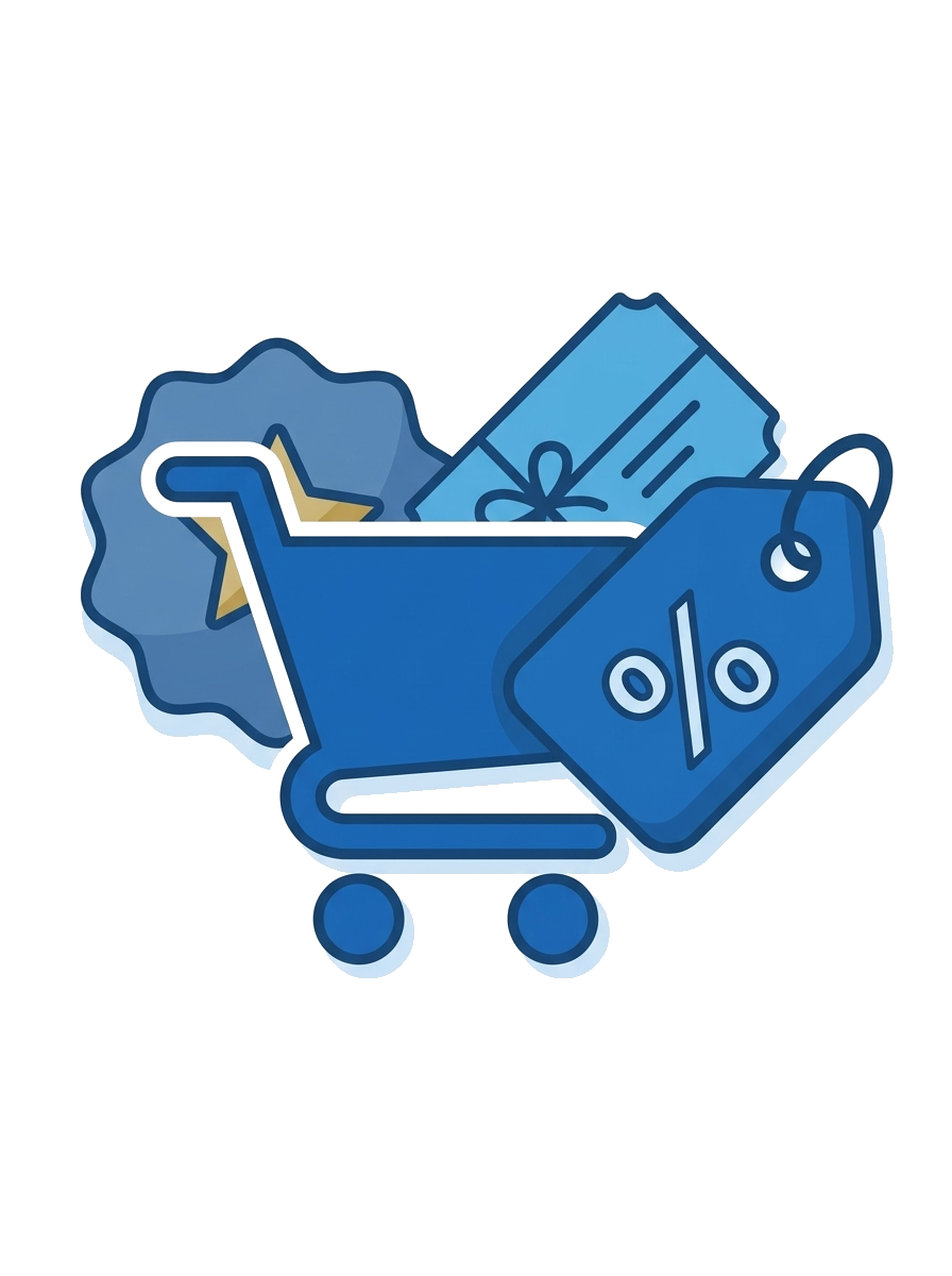 Preisaktionen für Webshops mit Rabatten, Gutscheinen und Warenboni