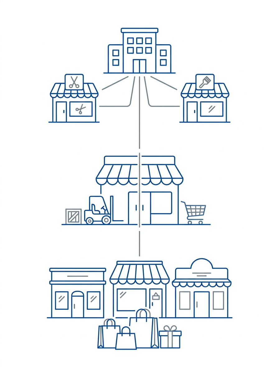 Shop-in-Shop-Anwendungsfälle mit Partner-Shops, B2B/B2C-Shops und Marken-Shops